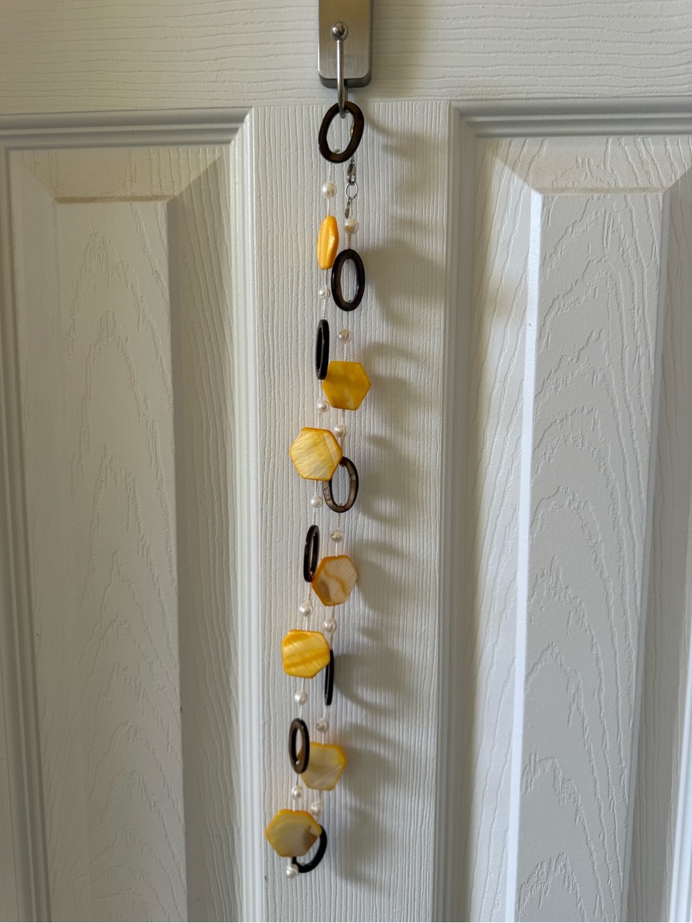 Premier Yellow and Black Bead Drop Necklace
